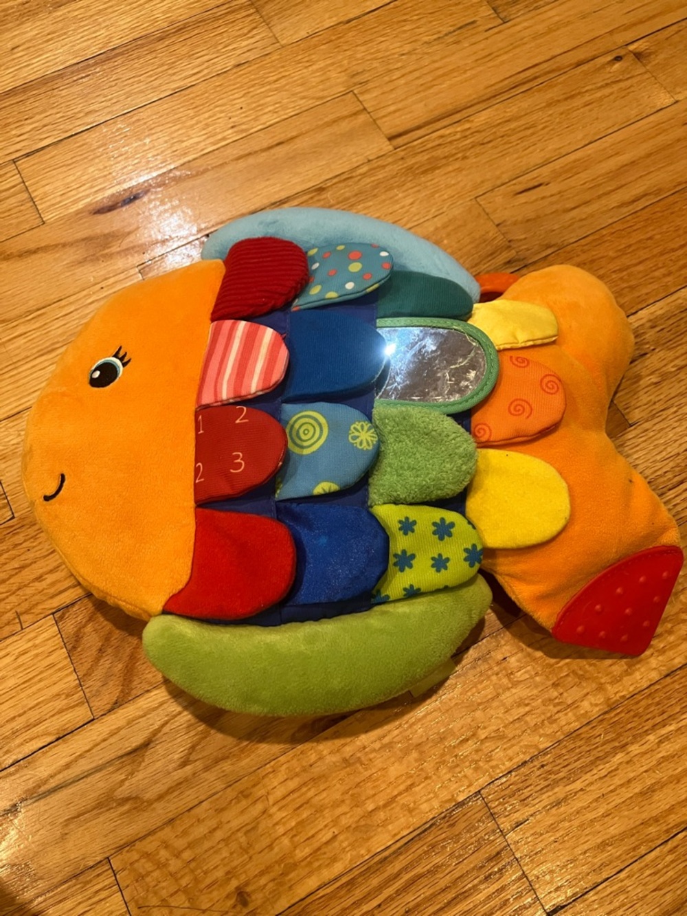 Melissa & Doug Bright Orange & Multicolor Fish Plush Sensory Toy